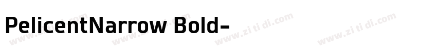 PelicentNarrow Bold字体转换